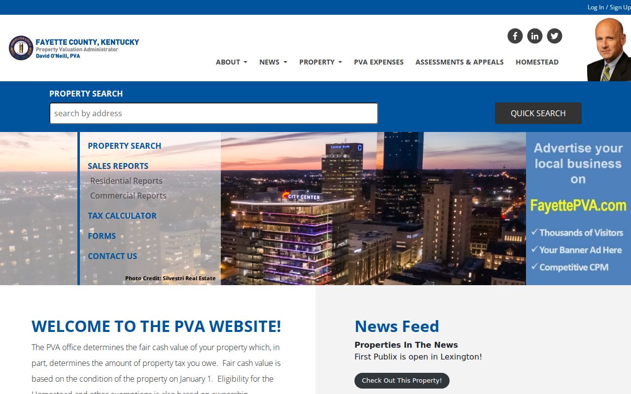 Fayette County residents directory property valuation search