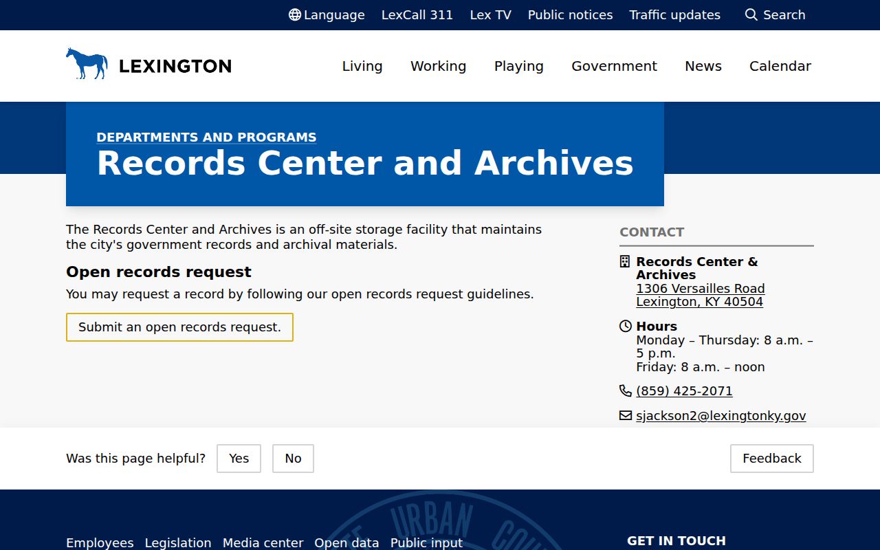 Fayette County residents directory records center archives