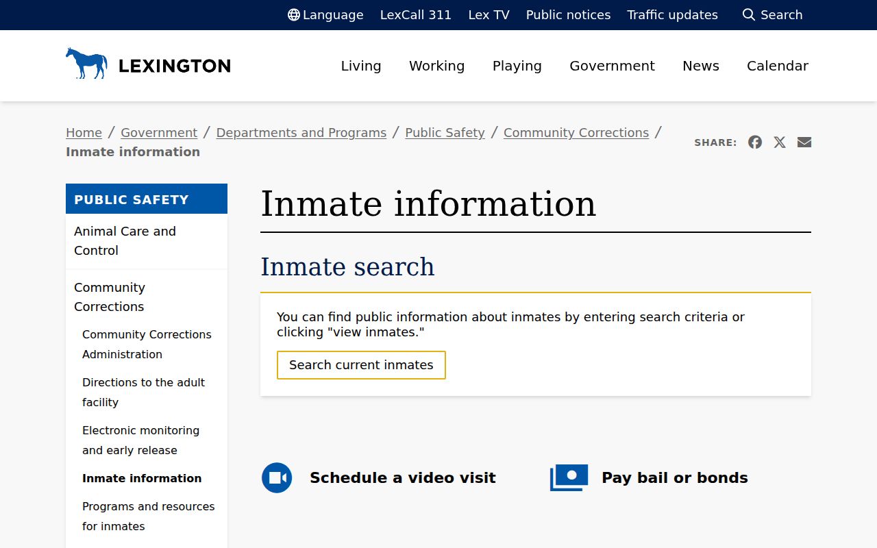 Fayette County residents directory current inmate information