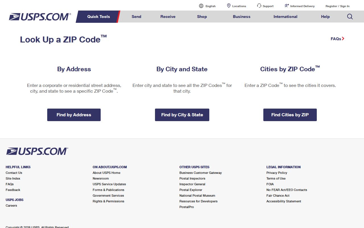 USPS lookup used to verify a Fayette County ZIP code and ZIP plus four